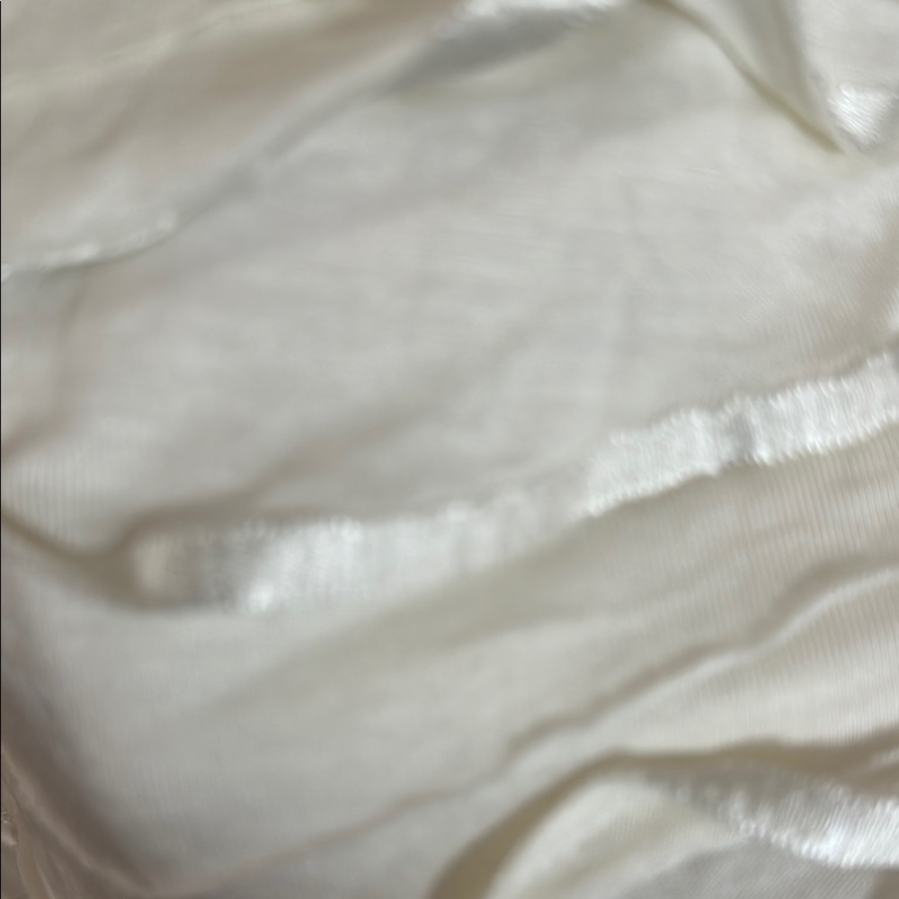 White Ruffled Women's Tank Top - Picture 4 of 8
